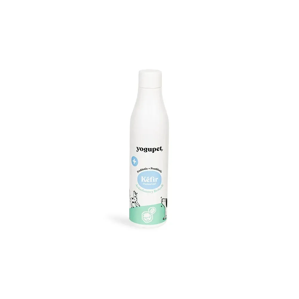 Kefiryoghurt met blauwe bessen en broccoli voor honden en katten 200 GR van Yogupet – productfoto