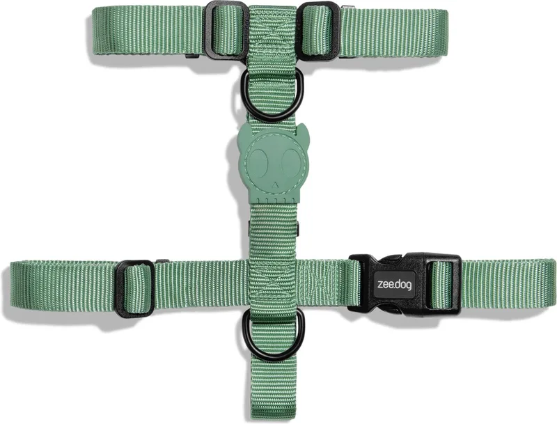 H-Harnas Army-Green - Hondentuig - 40-67x62-107x2.5 cm van Zee.Dog in Mosgroen – productfoto