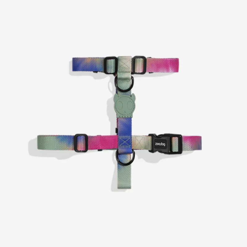 H-Harnas Bliss Mintgroen&Pink&Blauw - Hondentuig - 40-67/62-107x2.5 Cm by Zee.Dog in Pink – product photo