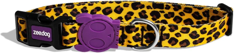 Halsband Honey Geel&Zwart - Hondenhalsband - 45-70x2.5 cm de Zee.Dog en Jaune – photo produit