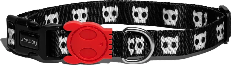 halsband XS skull 23/33 cm von Zee.Dog in Schwarz – Produktfoto