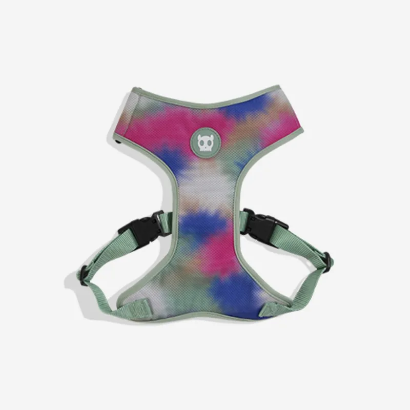 Harnas Mesh Bliss Mintgroen&Pink&Blauw - Hondentuig - 43-48/63-82 Cm by Zee.Dog in Pink – product photo