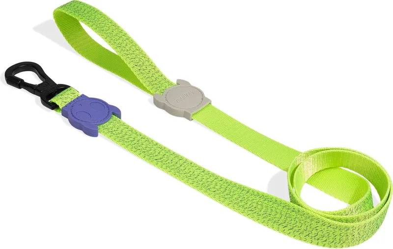 Looplijn Nox Lumen - Hondenriem - S van Zee.Dog in Groen – productfoto