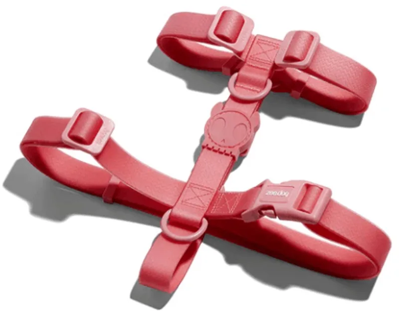 Neopro Bubblegum H-Harnas Pink - Hondentuig - L de Zee.Dog en Rose – photo produit