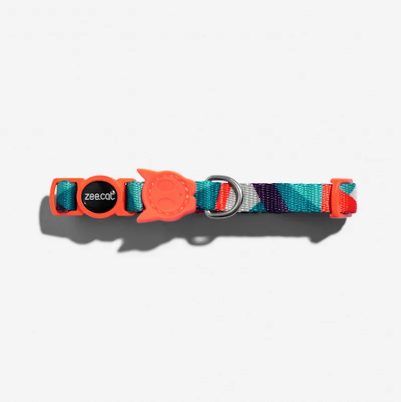 Zeecat collar Ella 20/30 cm by Zee.Dog in Orange, Green – product photo
