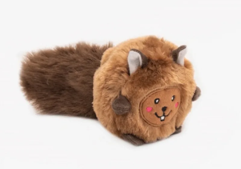 Hondenknuffel - Hond - Speelgoed - Bal - Kraakt - Pieper - Eekhoorn fra Zippy Paws i Brun – produktbillede