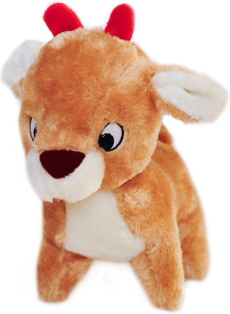 Kerst - Feestdagen - Kerstdagen - Pieper - Honden knuffel - Hondenspeelgoed - Knuffel - Rendier de Zippy Paws en Bruin wit – photo produit