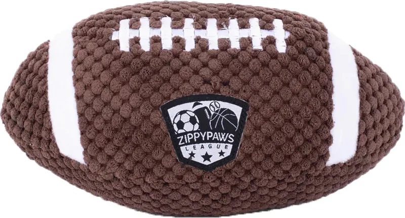 Sportballz - Football - Hondenspeeltje - Hondenspeelgoed - Honkbal - Piepspeelgoed - Puppy speelgoed - Pluche Speelgoed - ZP935 by Zippy Paws in Brown – product photo