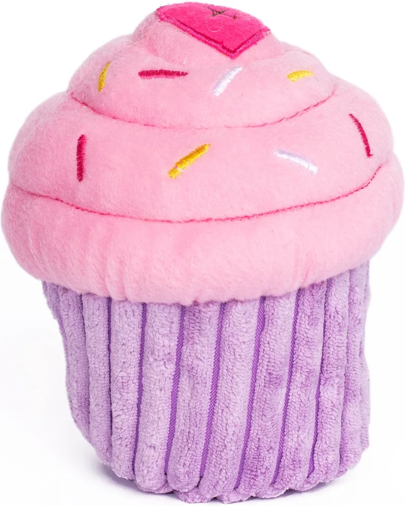 ZP912 Cupcake - Pink - Speelgoed voor dieren - honden speelgoed – honden knuffel – honden speeltje – honden speelgoed knuffel - hondenspeelgoed piep - hondenspeelgoed bijten von Zippy Paws in Rosa – Produktfoto
