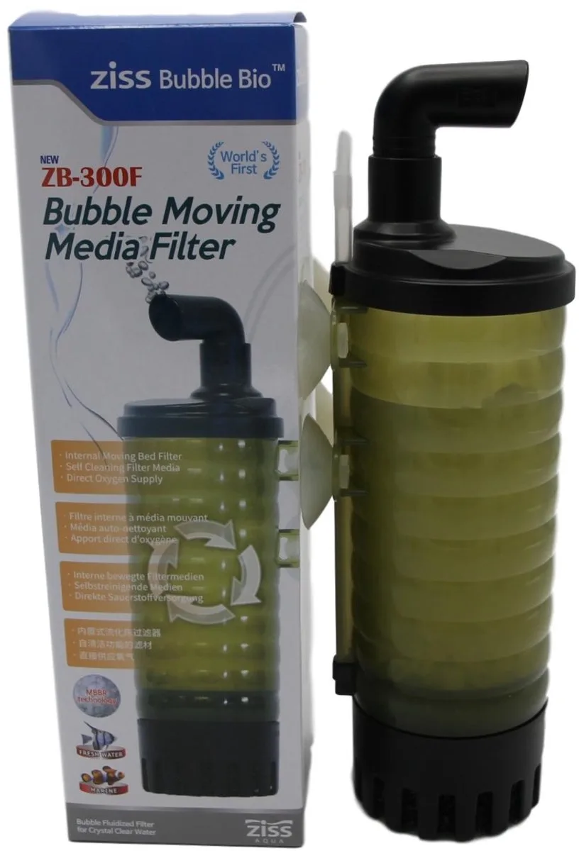 Aquariumfilter Zb-300f 7,5 X 25 Cm Groen/zwart 5-delig van Ziss – productfoto