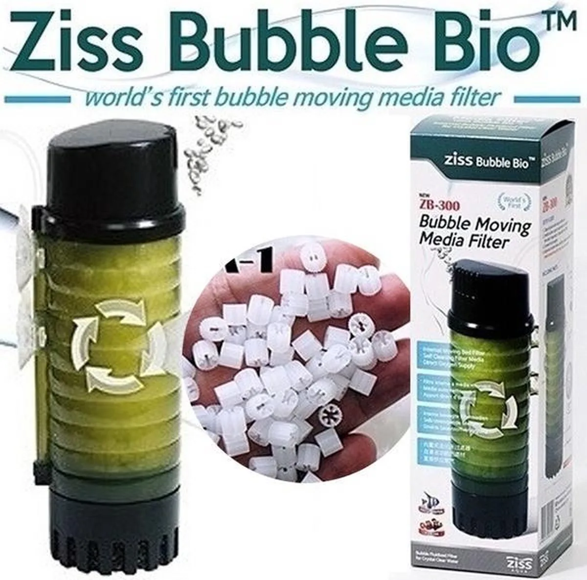ZB-300 Bubble Moving Media Filter van Ziss – productfoto
