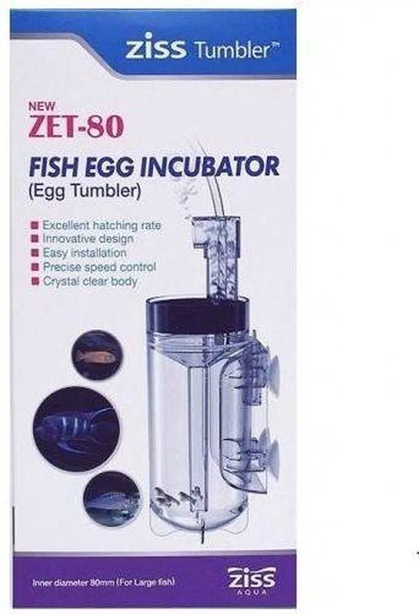 ZET-80 egg tumbler - voor uitbroeden vis eitjes från Ziss i Transparent – produktbild