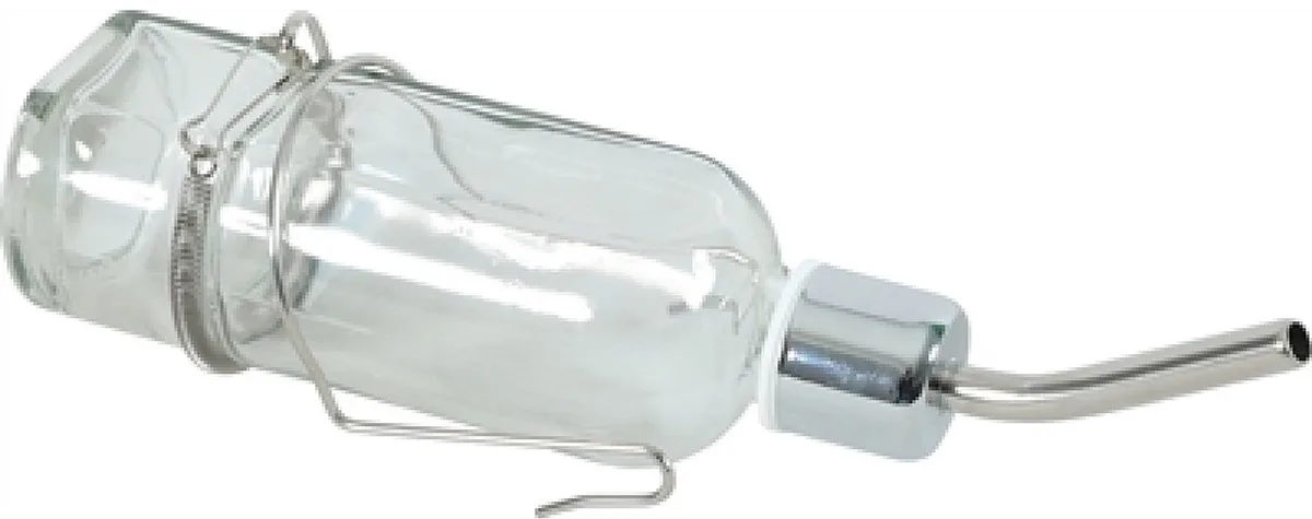 Drinkfles Glas Cavia 180ml - Eco-vriendelijk, Vlotter, Metalen Tuit - Knaagdier Drinkaccessoire de Zolux – photo produit