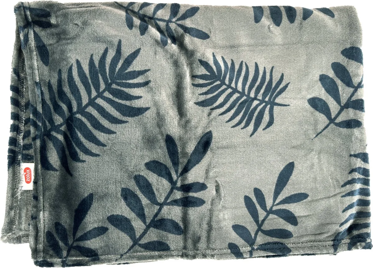 Hondendeken Zolux Cocoon - Fleece Patroon 120x80 cm - Bescherming Meubels de Zolux en Gris – photo produit