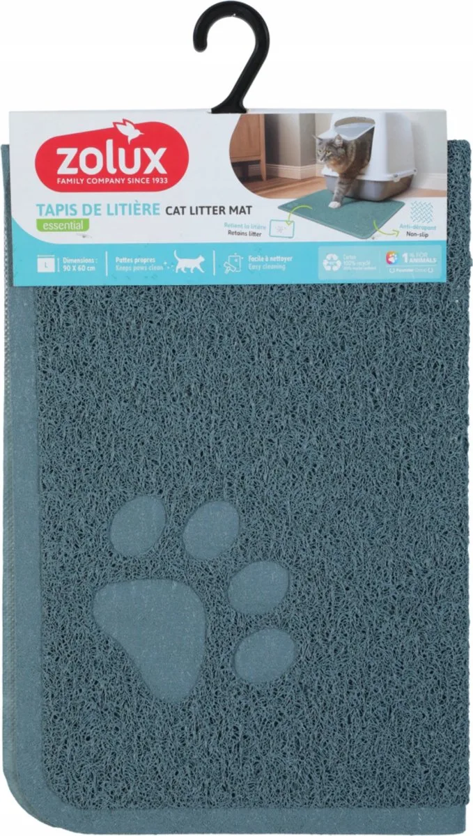 Kattenbak Mat Blauw 60x90 cm - Houd Je Huis Schoon von Zolux – Produktfoto