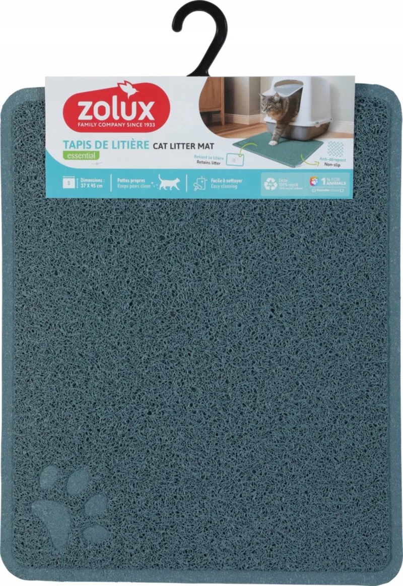 Kattenbakmat Blauw 37x45 cm - Houd Je Huis Netjes by Zolux – product photo