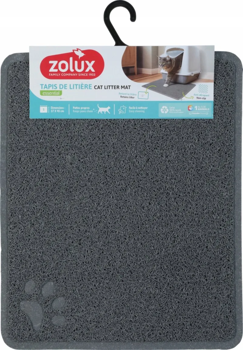 Kattenbakmat Grijs 37x45 cm - Houd je huis schoon by Zolux – product photo