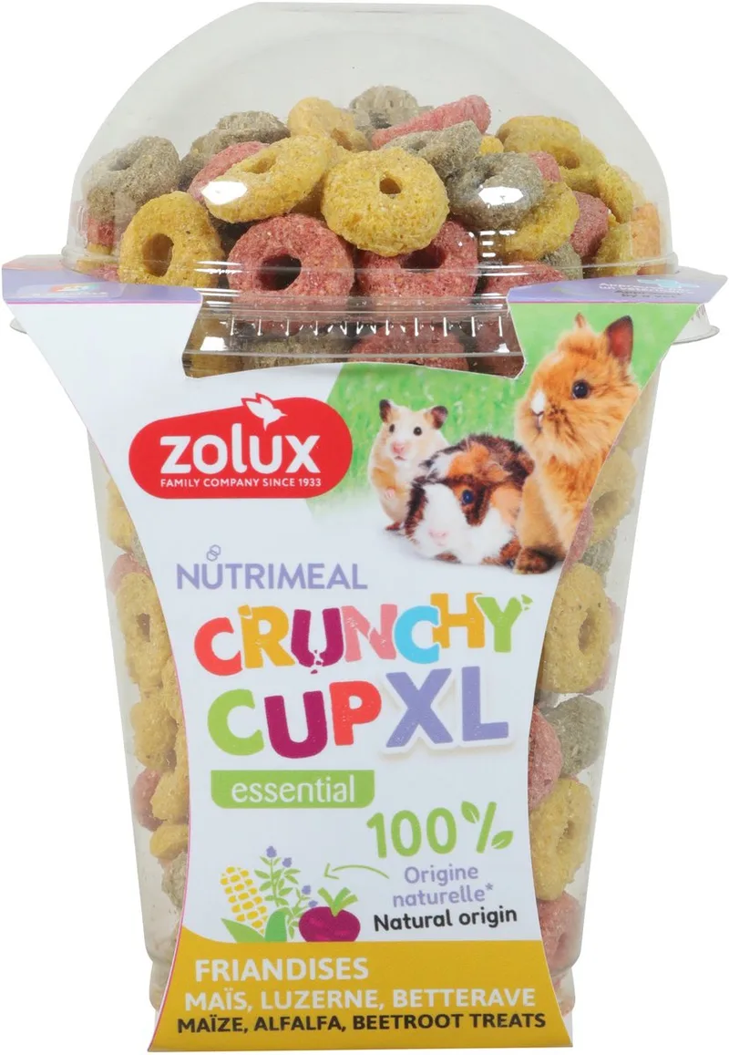 Knaagdierensnack ZOLUX - Crunchy Cup XL Ring - Natuurlijke ingrediënten, 170 gr by Zolux – product photo