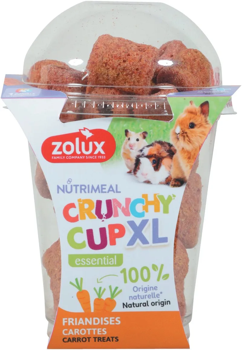 Knaagdierensnack ZOLUX - NMeal Crunchy Cup Wortel XL - 100% Natuurlijk, 110 Gr by Zolux – product photo