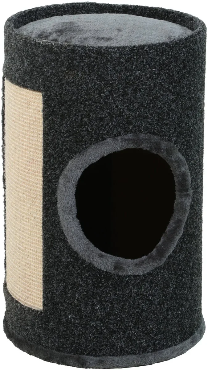Krabton ZOLUX - Donkergrijs, Tonvormig met Schuilplaats - 31x31x50 cm de Zolux – photo produit