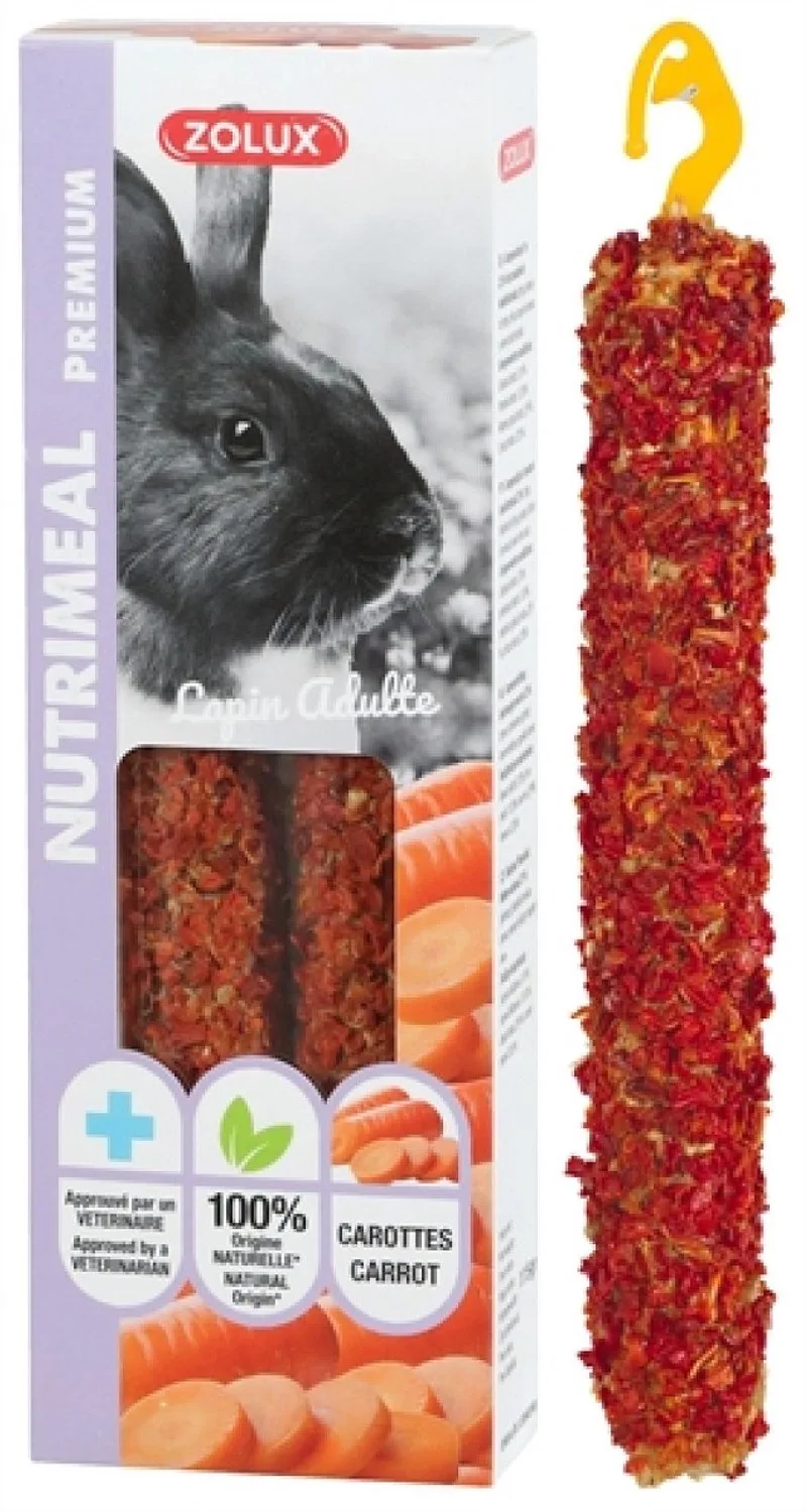 Nutrimeal Stick Konijn Wortel 115 GR 2 ST de Zolux – photo produit