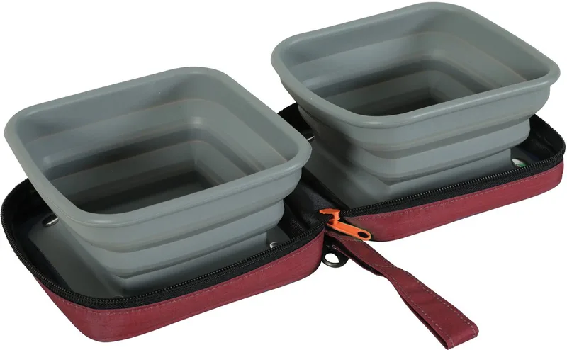 Opvouwbare Voer- en Drinkbak Zolux - 2x700ml, Lichtgewicht, Compact - Ideaal voor Honden en Katten de Zolux – photo produit