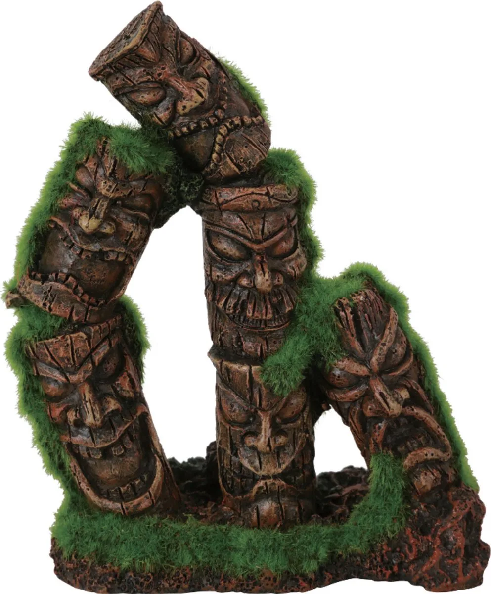 Ornament Totem Drievoudige Zuil Groeiend Decor van Zolux in Blauw – productfoto