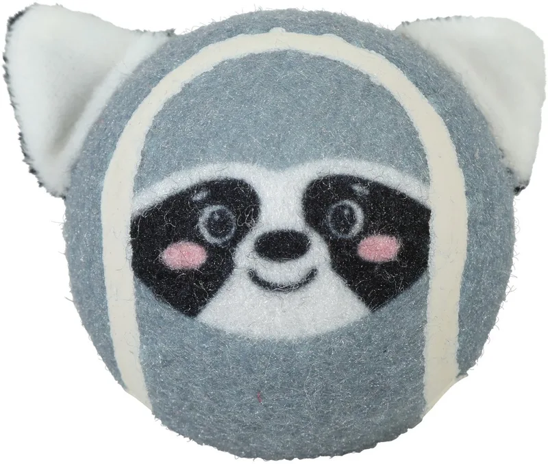 Tennisbal Wasbeer ZOLUX - Hondenbal Met Pieper - 7.6 cm, Gerecycled Polyester, Geschikt Voor Middelgrote Honden de Zolux en Gris – photo produit