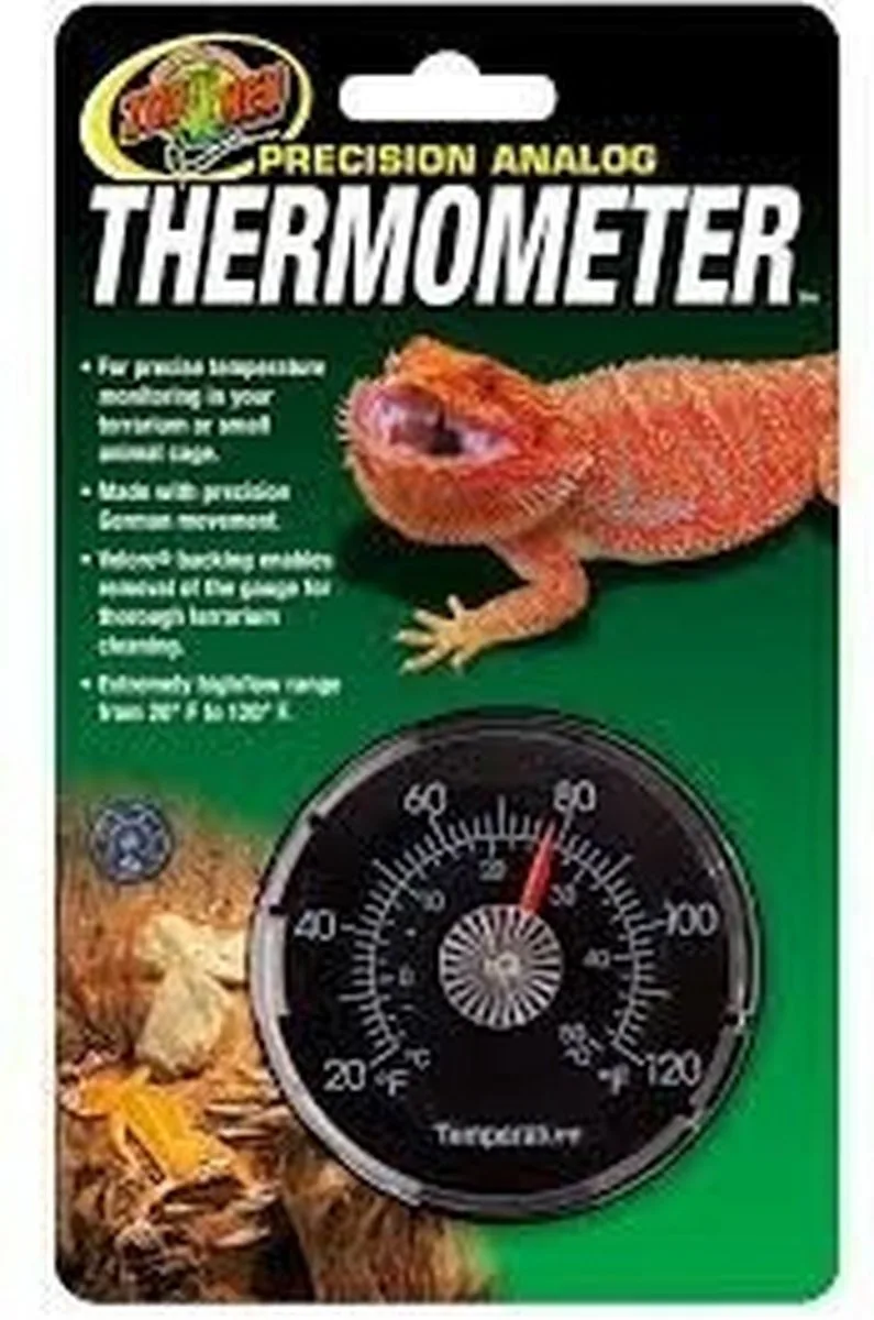 Thermomètre Analogique de Zoo Med en Noir – photo produit