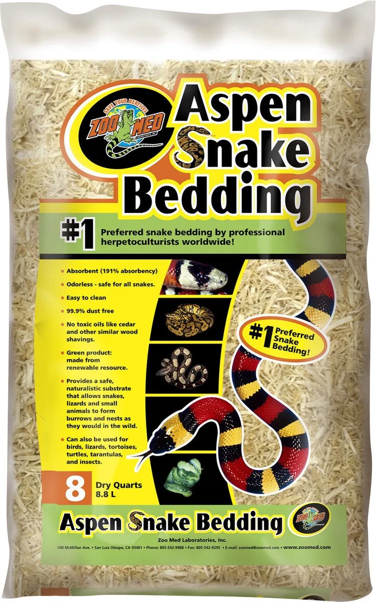 Aspen Snake Bedding bodembedekking voor reptielen 4,4L von Zoo Med – Produktfoto