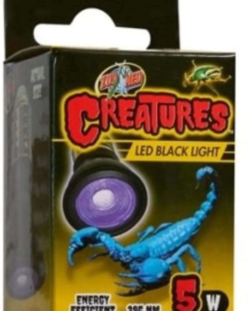 Creatures Black Light 5W - Terrarium Nachtlamp - OPRUIMING de Zoo Med en Color – photo produit