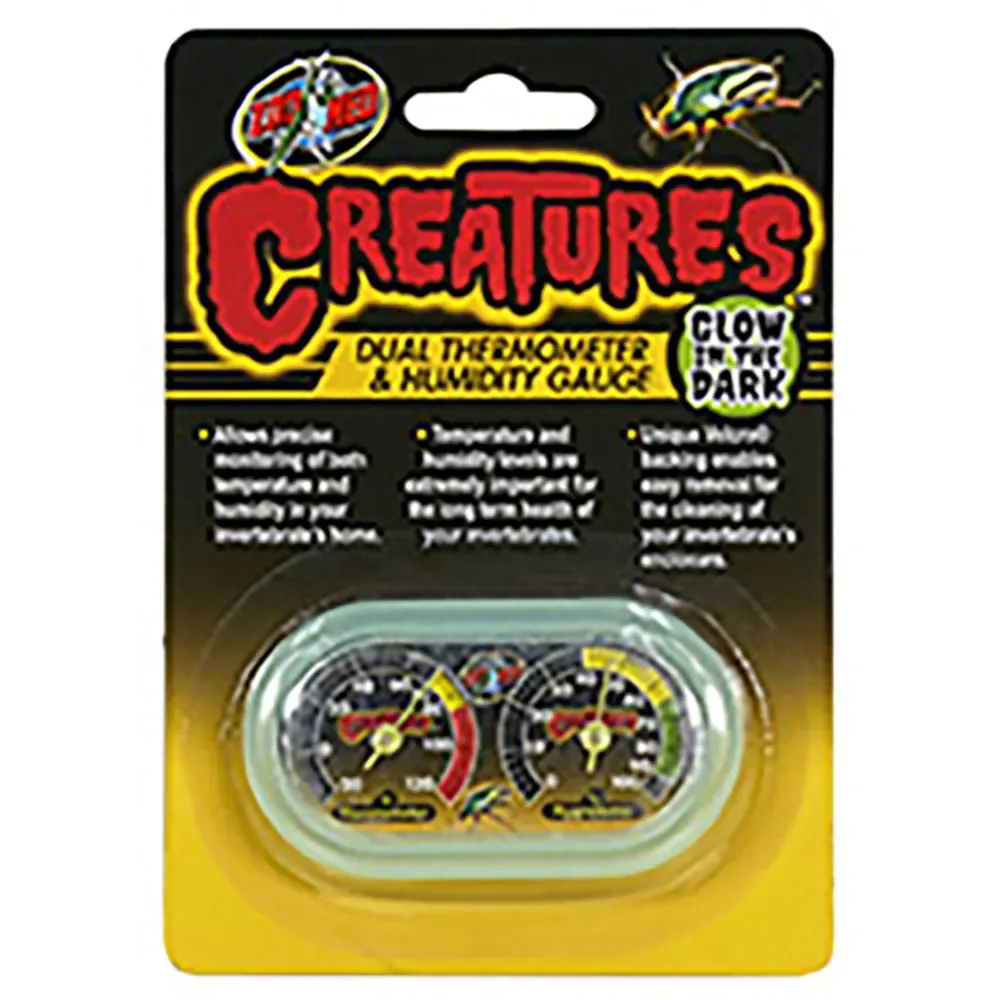 Creatures Dual Temperatur-och Fuktighetsmätare von Zoo Med – Produktfoto