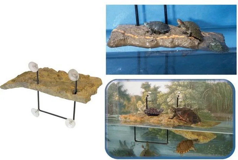 Drijvend Turtle Dock Small - Aquarium Decoratie - 12.5 x 28.5 cm by Zoo Med in Color – product photo