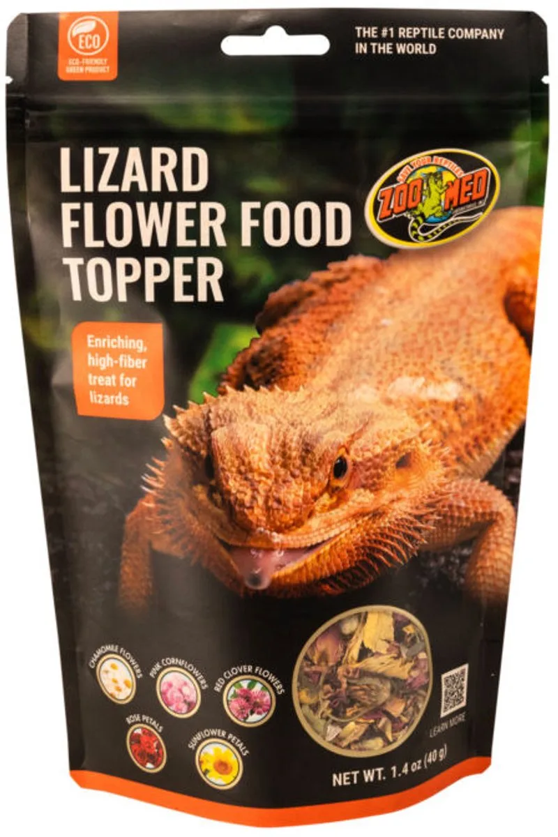 Hagedis bloemenvoer topper 40 gram | vezelrijke bloemenmix voor reptielen de Zoo Med – photo produit