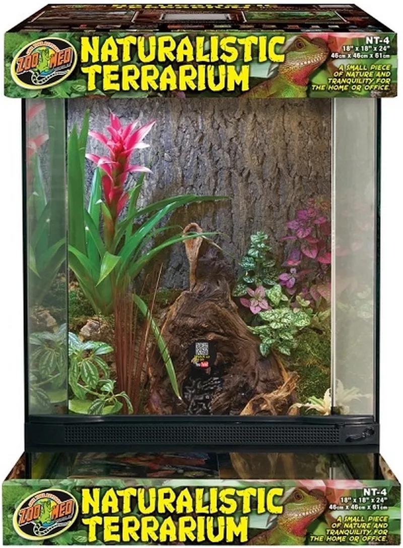 Ingezoomd glazen terrarium - B30 x D30 x H46 cm by Zoo Med in Black – product photo
