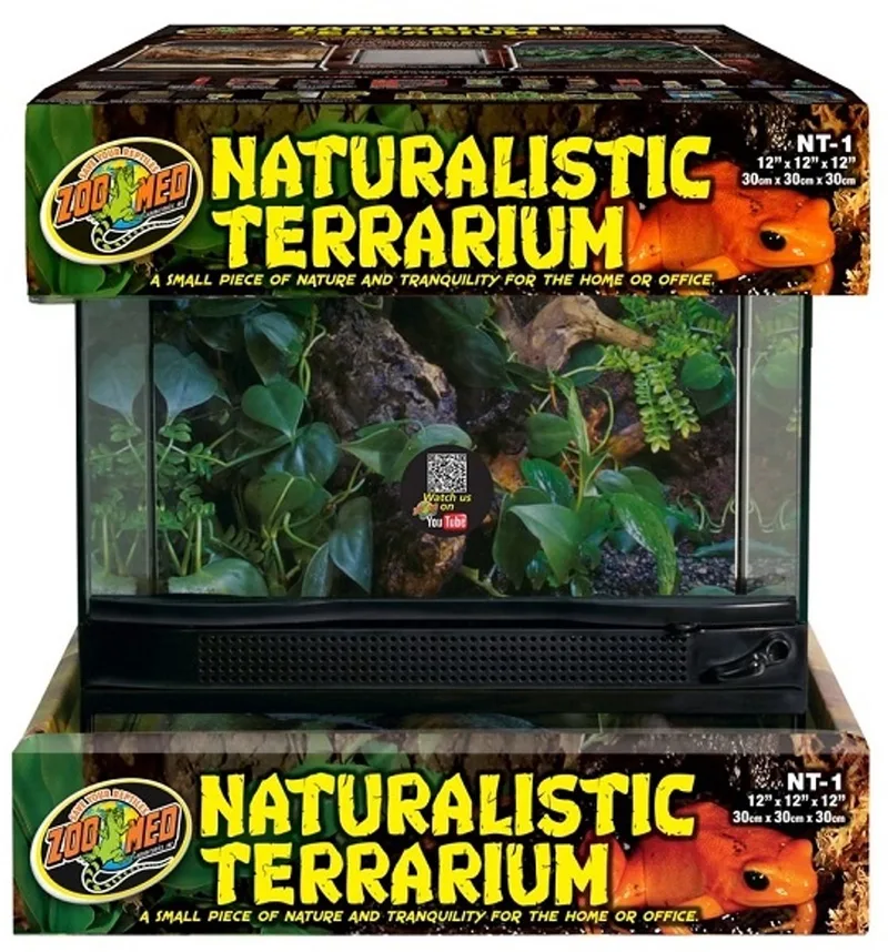 Ingezoomd glazen terrarium - L30 x D30 x H30 cm de Zoo Med – photo produit