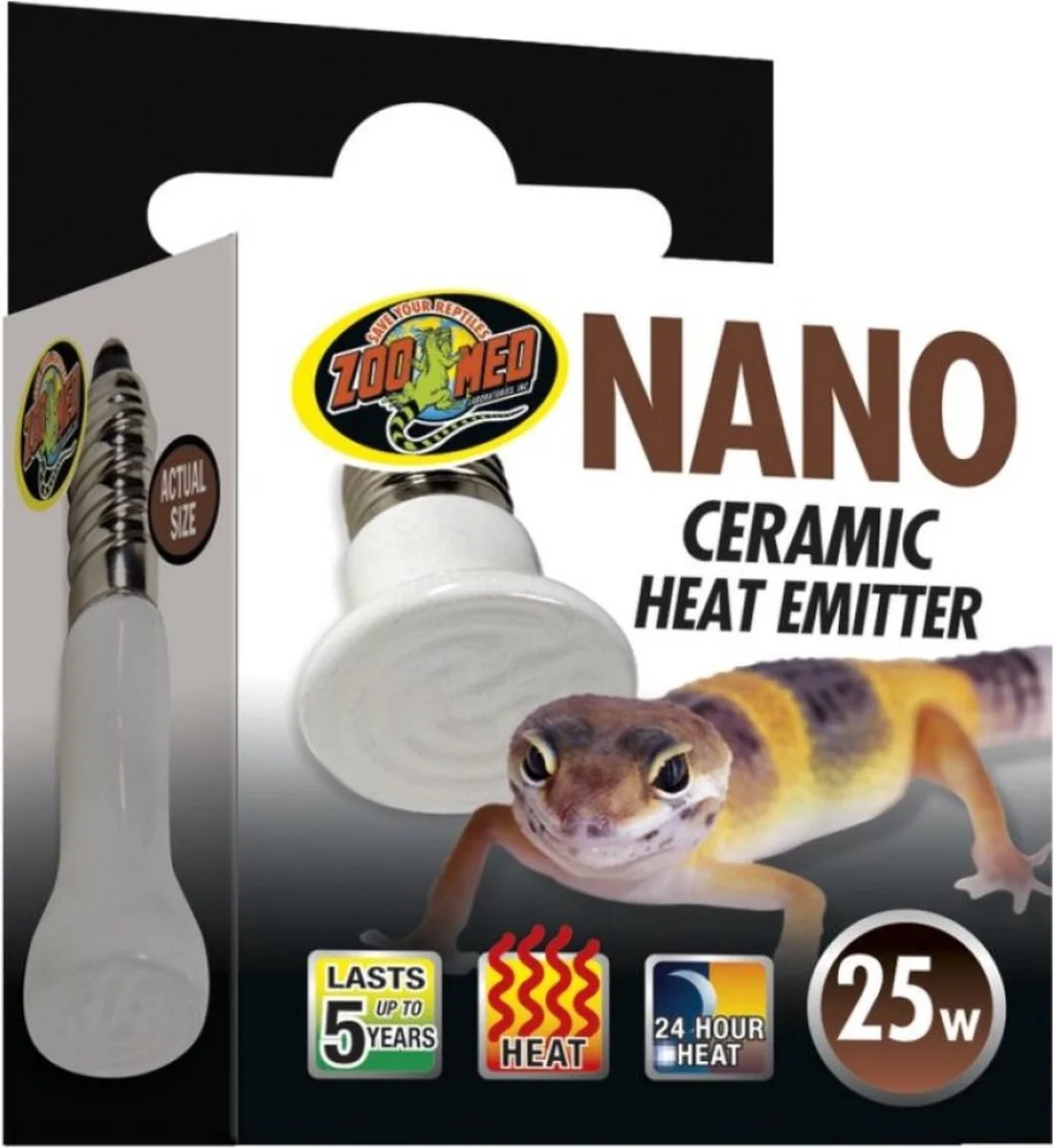 Keramische heat emitter terrariumverwarming 25W van Zoo Med – productfoto