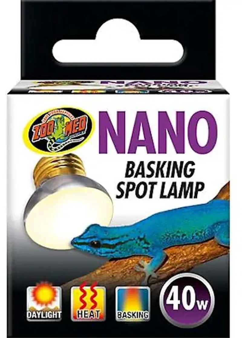 Nano Basking Spot Lamp - Terrariumverlichting - Warmtelamp - 40W fra Zoo Med i Sølv – produktbillede