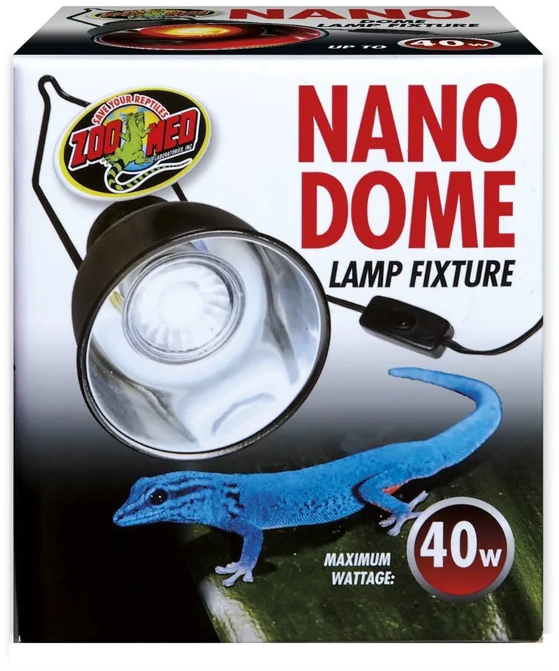 Nano dome lamparmatuur voor terrariums tot 38 liter | 40W by Zoo Med in Silver – product photo