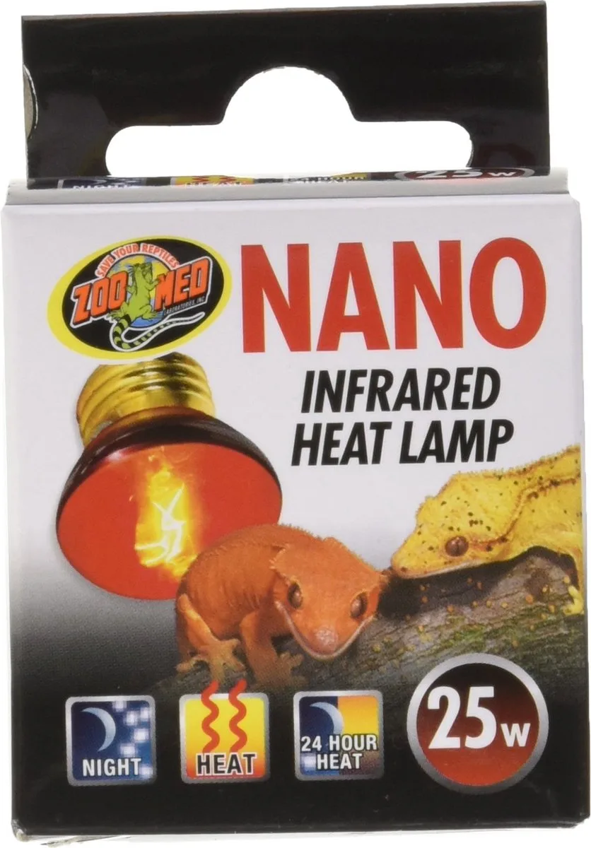 Nano infrarood warmtelamp voor nano-terraria 25W | 40W 25W van Zoo Med in Rood – productfoto
