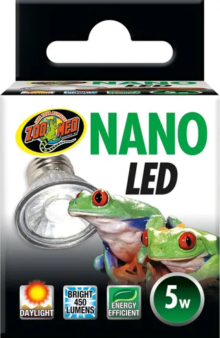 Nano LED terrariumlamp 5W voor nano terraria en kleine habitats fra Zoo Med i Blå – produktbillede 1 af 2