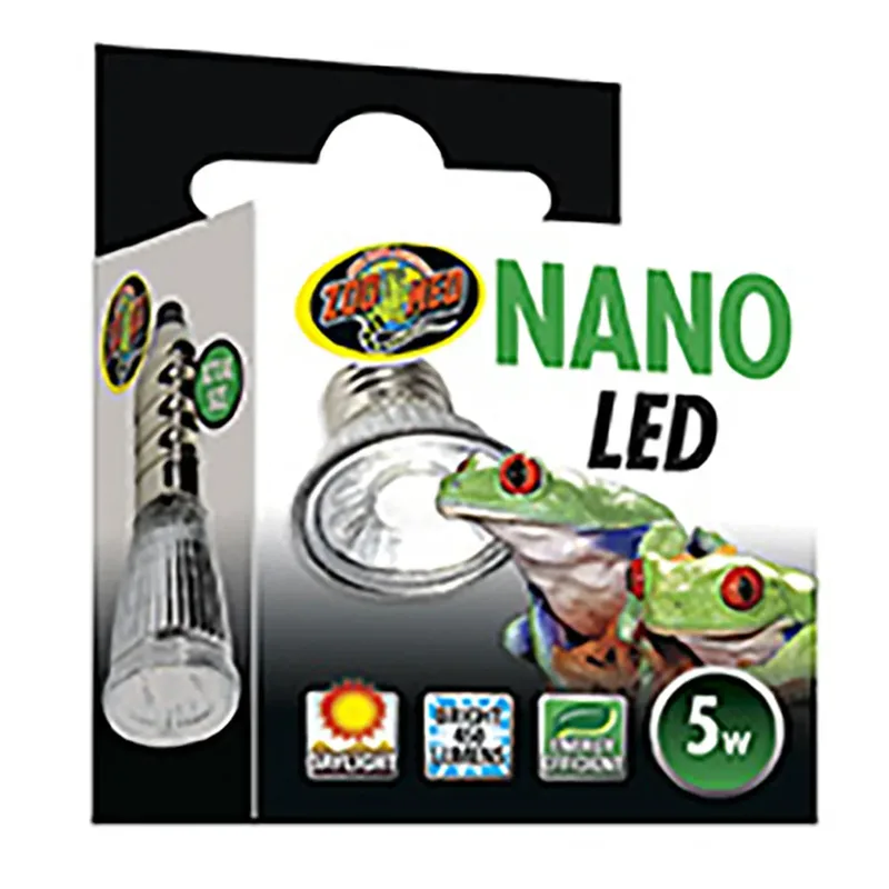 Nano LED terrariumlamp 5W voor nano terraria en kleine habitats fra Zoo Med i Blå – produktbillede 2 af 2