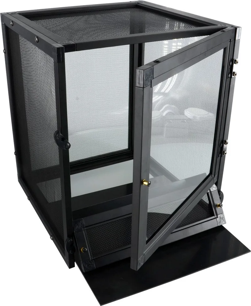 NanoBreeze Aluminium Insecten Terrarium – 25x25x30cm de Zoo Med en Noir – photo produit