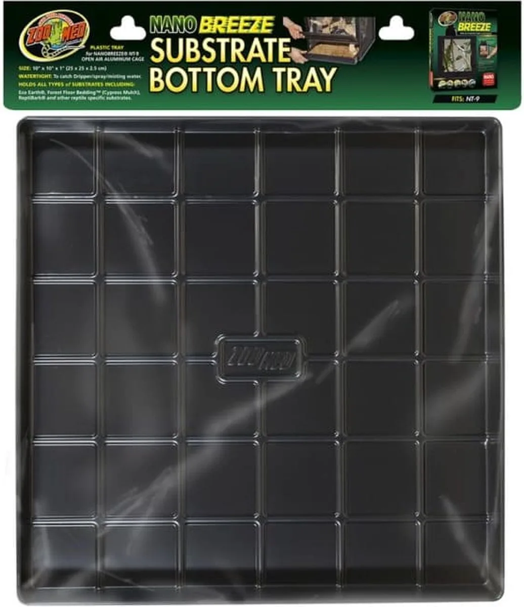 NanoBreeze Substrate Tray for NT-9 - Bodemplaat - 25x25x2,5cm de Zoo Med en Noir – photo produit