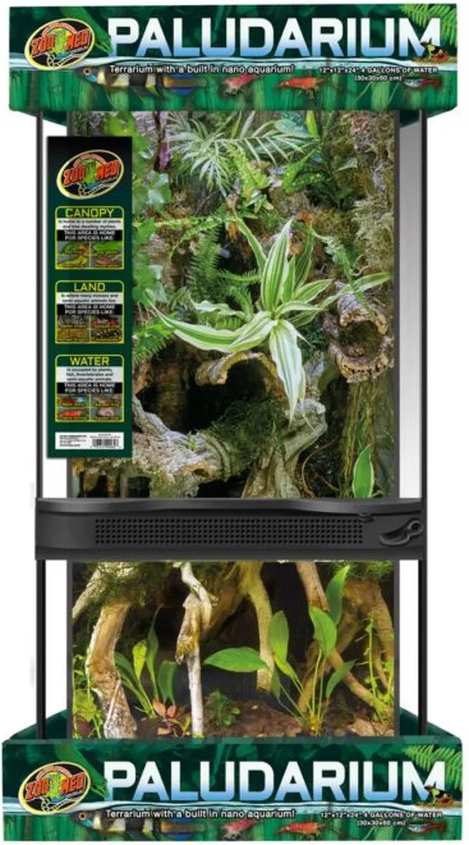 Paludarium 30x30x60cm från Zoo Med i Transparent – produktbild