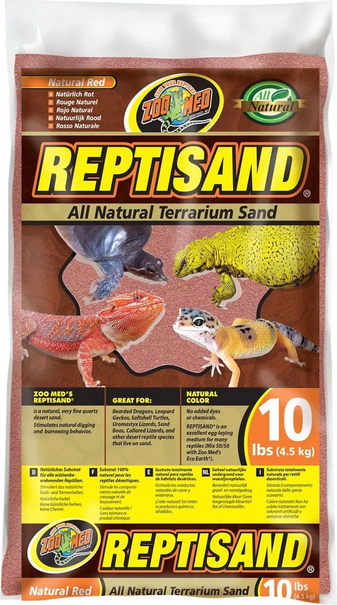 Repti Sand - Red - Reptielen Zand - Rood - Bodembedekking - 4,5kg by Zoo Med – product photo