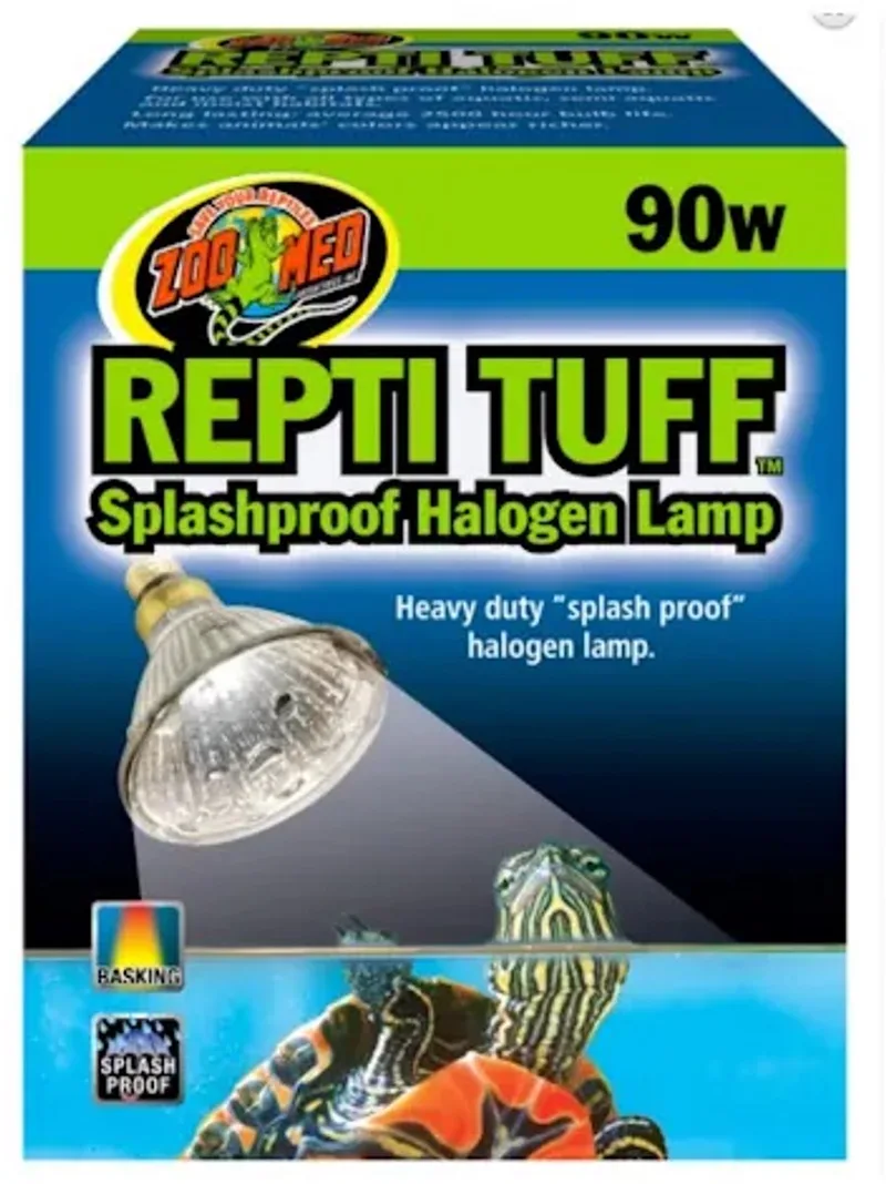 Repti Tuff Spatwaterdichte halogeen warmtelamp voor reptielen en waterschildpadden 90W by Zoo Med in Helder wit licht – product photo
