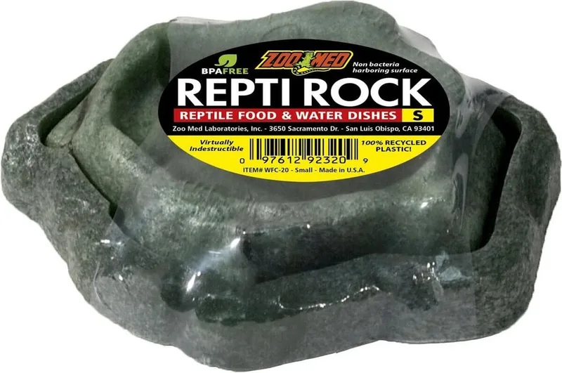 Reptile food & water dishes - Smal - eet- en drinkbak voor reptielen by Zoo Med in Green – product photo