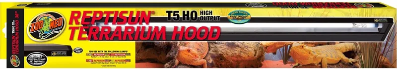Reptisun T5 Terrarium Hood 30CM by Zoo Med in Black – product photo