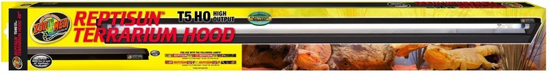 Reptisun T5 Terrarium Hood 76CM de Zoo Med en Noir – photo produit